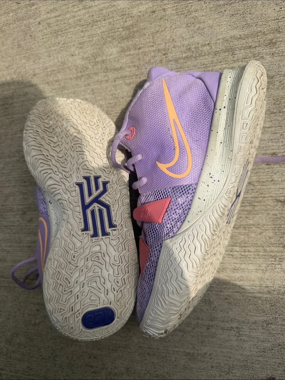 Nike Kyrie 7 Grade School Daughters Purple Pink Yellow